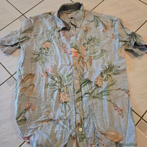 Joe's Jeans Tropical Print Button Down Shirt XL(18-20)